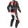 Laguna Seca 4 2 pcs. leather suit black matt / white / fluo-red 58