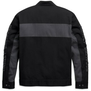 HD Jacket Canvas Colorblock black / grey M