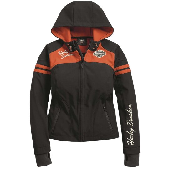 HD Chaqueta Softshell Miss Enthusiast Señoras, Negro / Naranja