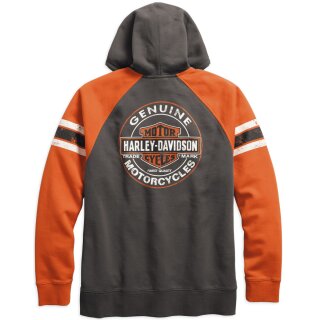 HD Sweatshirt Genuine Oil Can grey / orange S