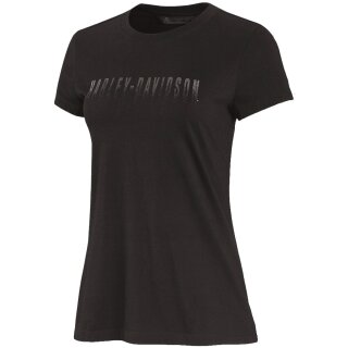 HD T-Shirt Metallic Fade Graphic schwarz Damen