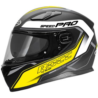 ROCC 451 full face helmet matt black / neon yellow