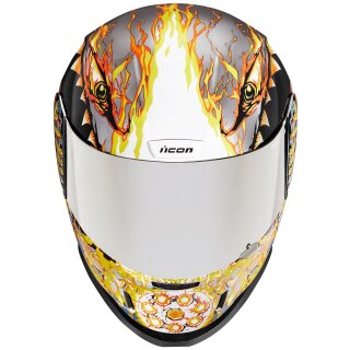 Casco integral Icon Airform Warthog plata