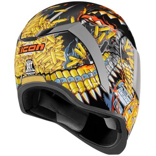 Casco integral Icon Airform Warthog plata