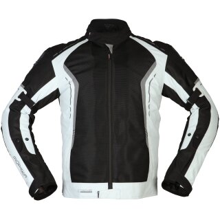 Modeka Khao Air Motorcycle Textile Jacket black / light grey