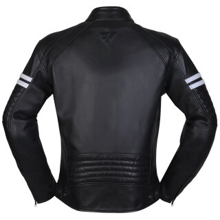 Modeka August 75 Leather Jacket black / white