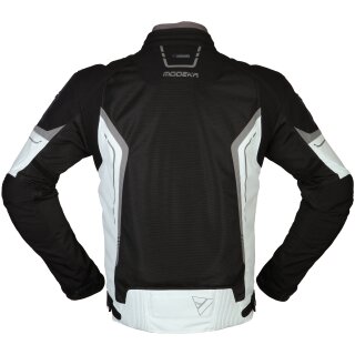 Modeka Khao Air Motorcycle Textile Jacket black / light grey 4XL