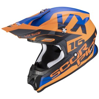 Scorpion VX-16 Air X-Turn Matt-Orange / Blau