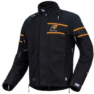 Chaqueta Rukka RAPTO-R para hombres negro / naranja