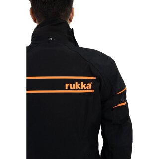 Chaqueta Rukka RAPTO-R para hombres negro / naranja 54