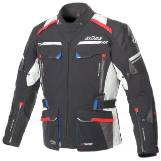 B&uuml;se Highland II Textile Jacket black / blue / red