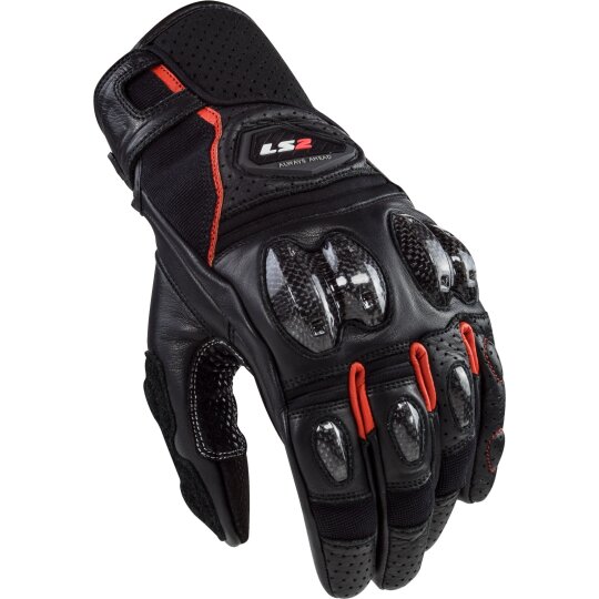 LS2 Spark II sport gloves black / red L