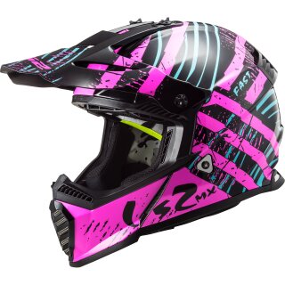 LS2 Fast EVO MX437 Verve schwarz / pink