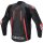 Alpinestars Fusion Mens Leather Jacket Black / Fluo Red 54