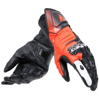 Dainese Carbon 4 Sporthandschuhe schwarz / fluo-rot / weiss