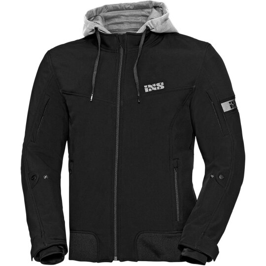 Chaqueta iXS Moto Softshell para hombres negra