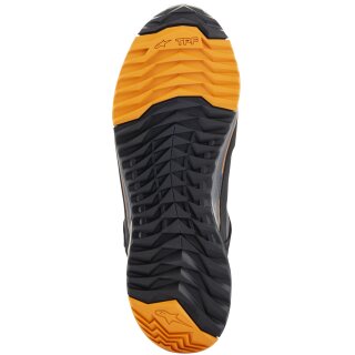 Zapatillas de moto Alpinestars CR-X Drystar negras / marrones / naranjas 44