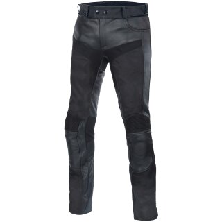 B&uuml;se Sunride Textile-/Leather Trousers Black 48