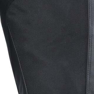 Pantalones BÜSE Sunride de tela/cuero negro 56