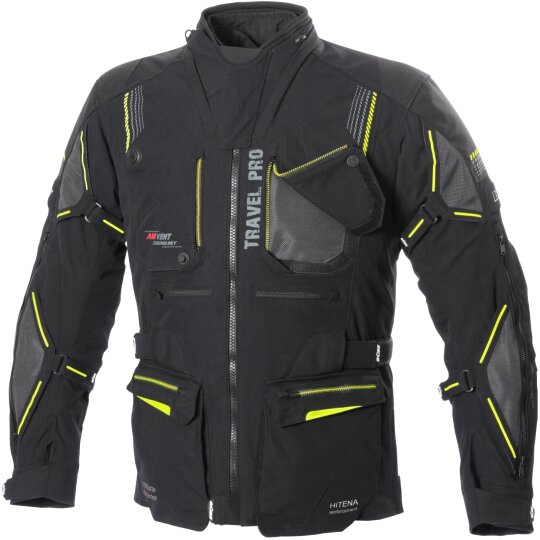 Büse Mens´ Travel Pro Textile Jacket black / yellow 31 short