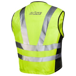 Büse high-visibility waistcoat 3M black / neon yellow S