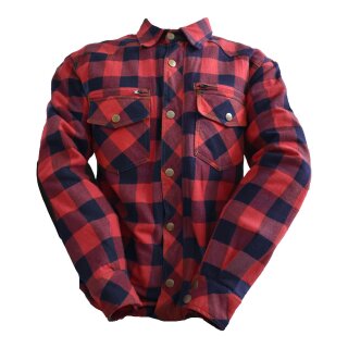 Bores Lumberjack Jacket-Shirt blue / red men 2XL