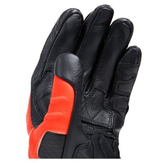 Dainese Carbon 4 Sporthandschuhe schwarz / fluo-rot / weiss S