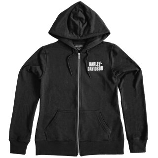 HD Special Bar &amp; Shield Zip Front Hoodie...
