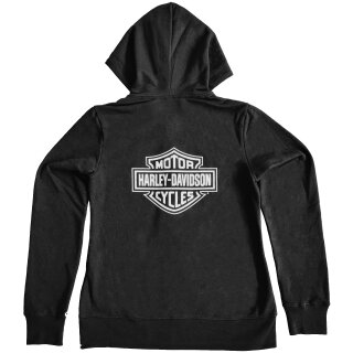 HD Special Bar &amp; Shield Zip Front Hoodie...