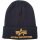 Alpha Industries 3D Beanie black / yellow gold