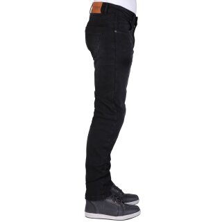 Modeka Glenn II Jeans Hombre Soft Wash Black Corto 34