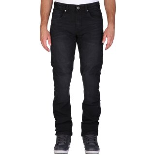 Modeka Glenn II Jeans Hombre Soft Wash Black Corto 38