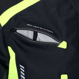 Büse Torino II Textile jacket black / neon yellow men 7XL