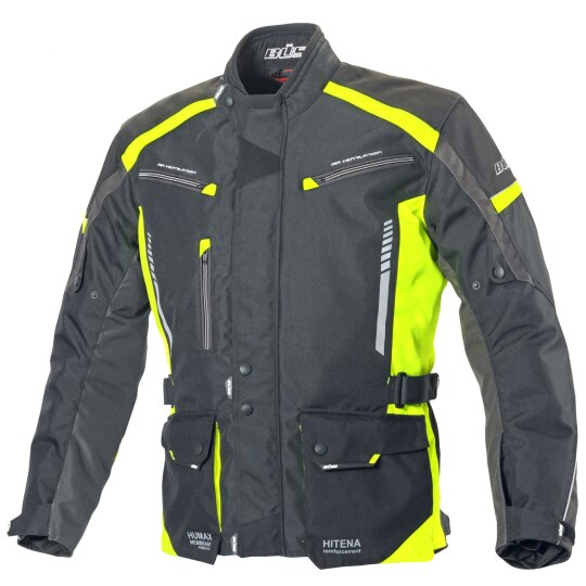 Büse Torino II Textile jacket black / neon yellow men 28