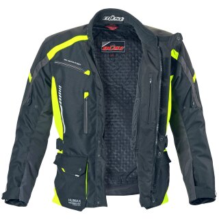 Büse Torino II Textile jacket black / neon yellow men 30