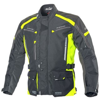 B&uuml;se Torino II Textile jacket black / neon yellow...
