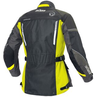 Büse Torino II Textile jacket black / neon yellow ladies 38