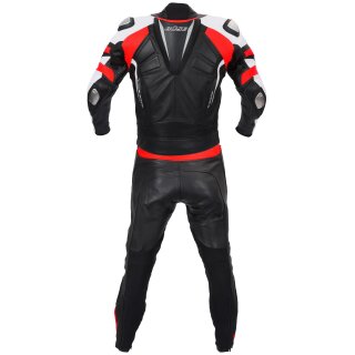 Büse Track leather suit black / neon red ladies 40