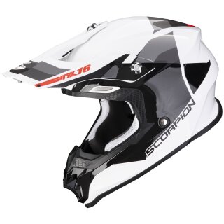 Scorpion VX-16 Evo Air Spectrum Crosshelm Weiss / Silber