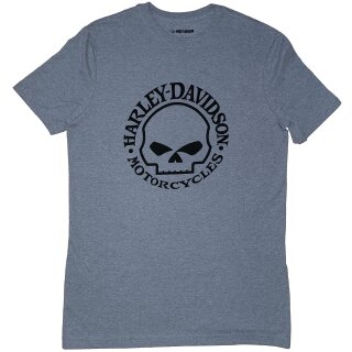 HD T-Shirt Skull Graphic Tee grey heather