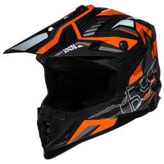 iXS 363 2.0 Motocrosshelm matt schwarz / orange / anthrazit