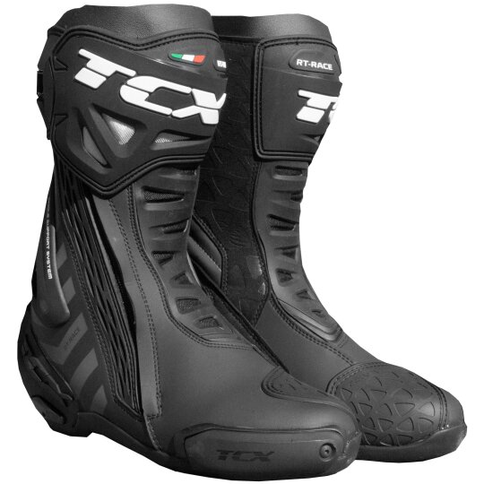 TCX RT-Race NBGR motorcycle boots men black / dark grey