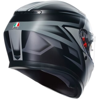 AGV K3 Integralhelm compound matt schwarz / grau