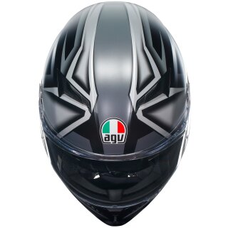 AGV K3 Integralhelm compound matt schwarz / grau