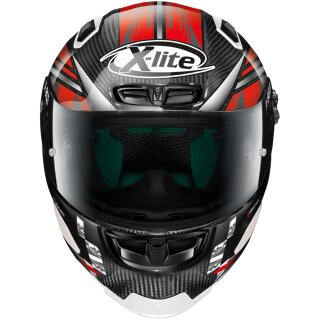 X-Lite X-803 RS Ultra Carbon MotoGP Carbon / Rot Integralhelm