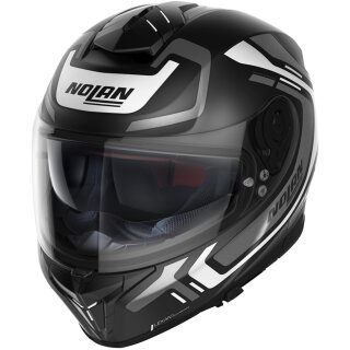 Nolan N80-8 Ally N-Comb Flat Black / White Full Face Helmet
