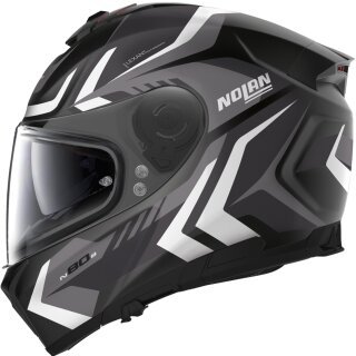 Nolan N80-8 Rumble N-Com Flat Black / White Full Face Helmet