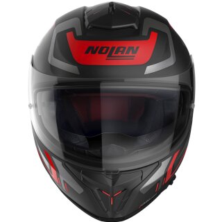 Nolan N80-8 Ally N-Comb Flat Black / Red Full Face Helmet XL