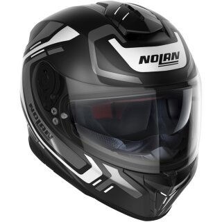 Nolan N80-8 Ally N-Comb Flat Black / White Full Face Helmet XS