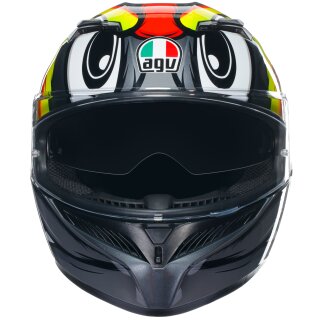 AGV K3 Full Face Helmet birdy 2.0 grey / yellow / red L